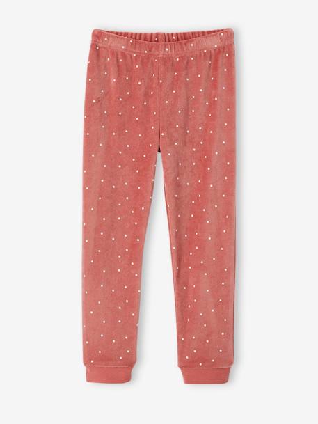 Pyjama fille velours renarde ROSE FONCE 4 - vertbaudet enfant 