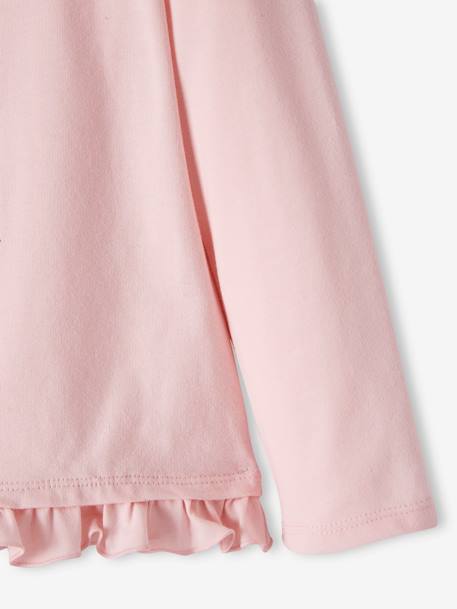 Pyjama fille lapin en jersey et flanelle ROSE CLAIR 6 - vertbaudet enfant 