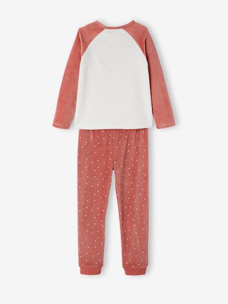 Pyjama fille velours renarde ROSE FONCE 5 - vertbaudet enfant 