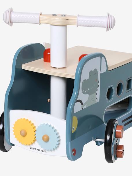 Porteur du bricoleur en bois FSC® NOIR FONCE UNI AVEC DECOR 7 - vertbaudet enfant 