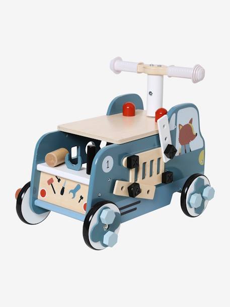 Porteur du bricoleur en bois FSC® NOIR FONCE UNI AVEC DECOR 6 - vertbaudet enfant 