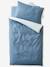 Housse de couette bébé réversible PETIT DINO bleu 1 - vertbaudet enfant 