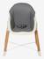 Chaise haute évolutive 2 hauteurs  High & Low bleu+gris/bois 14 - vertbaudet enfant 