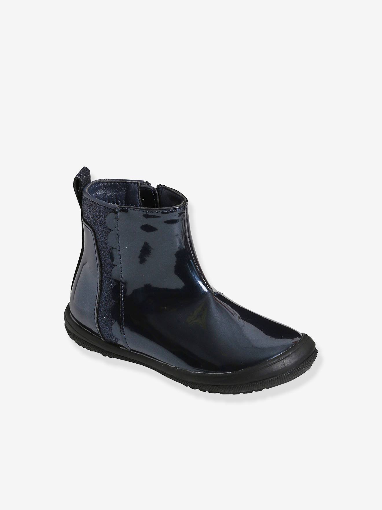 Bottes Enfant En Daim Marron Vertbaudet - Taille 31 - Occasion Bon état