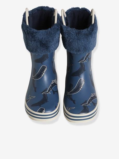 Bottes de pluie imprimées garçon collection maternelle bleu foncé imprimé 5 - vertbaudet enfant 