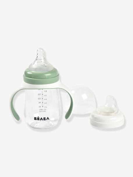 Biberon d'apprentissage 2 en 1 (210 ml) beige+BLEU+ROSE+vert sauge 14 - vertbaudet enfant 