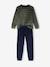 Lot de 2 pyjamas garçon velours dinosaures LOT VERT ET MARINE 5 - vertbaudet enfant 