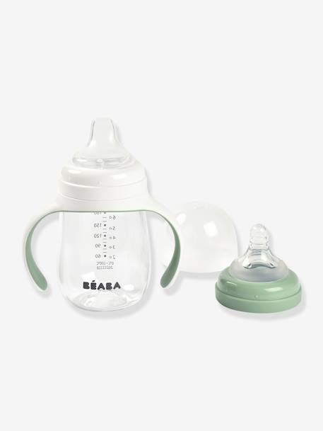 Biberon d'apprentissage 2 en 1 (210 ml) beige+BLEU+ROSE+vert sauge 15 - vertbaudet enfant 