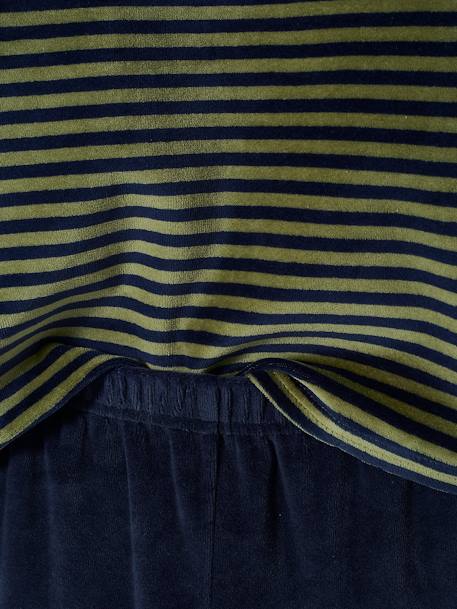 Lot de 2 pyjamas garçon velours dinosaures LOT VERT ET MARINE 7 - vertbaudet enfant 