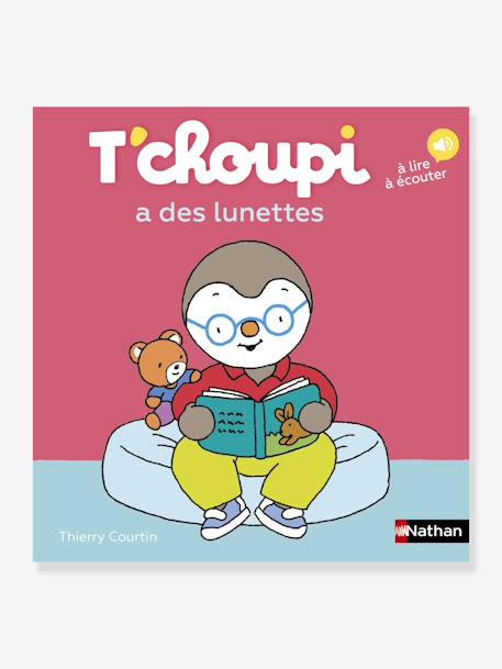 Livre T'choupi a des lunettes - NATHAN framboise 1 - vertbaudet enfant 