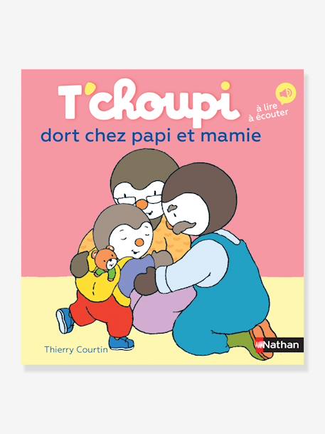 Livre T'choupi dort chez Papi et Mamie - NATHAN rose 1 - vertbaudet enfant 