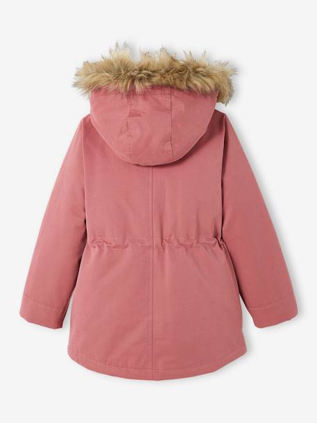 Parka fille 3 en 1 hiver à capuche kaki+PURPLE DARK+Vert+vert de gris 24 - vertbaudet enfant 