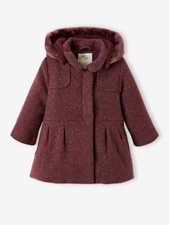 Fille-Manteau, veste-Manteau, parka, blouson-Manteau fille en drap de laine
