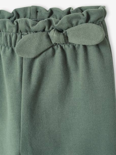 Pantalon en molleton bébé taille élastiquée BASICS corail+encre+vert bouteille 9 - vertbaudet enfant 