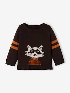 Pull bébé tricot raton-laveur  - vertbaudet enfant