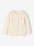 Cardigan broderie dorée coeur bébé beige+ivoire+vieux rose 5 - vertbaudet enfant 