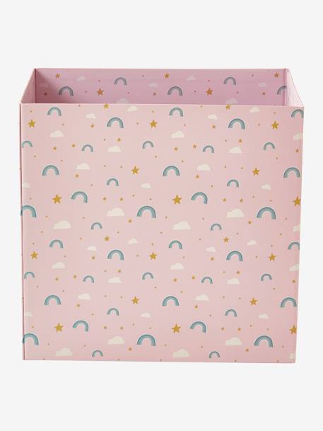Corbeille en carton pliable Arc-en-ciel rose 3 - vertbaudet enfant 