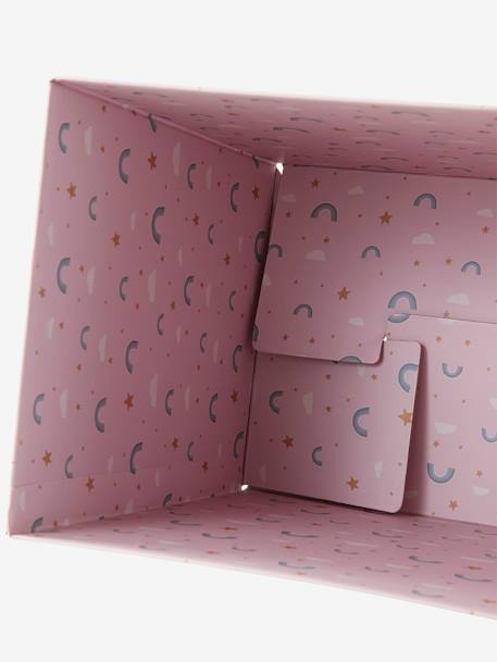Corbeille en carton pliable Arc-en-ciel rose 4 - vertbaudet enfant 