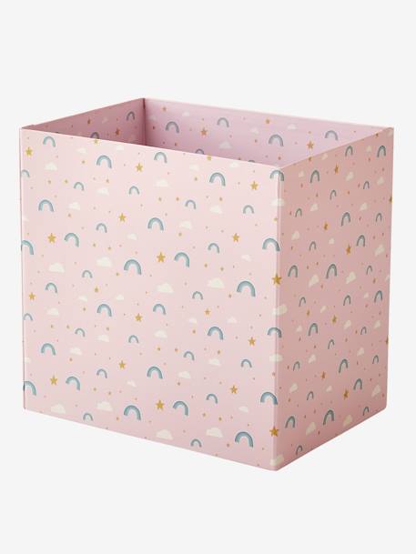 Corbeille en carton pliable Arc-en-ciel rose 2 - vertbaudet enfant 