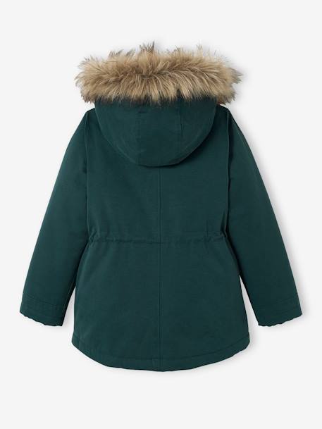Parka fille 3 en 1 hiver à capuche kaki+PURPLE DARK+Vert+vert de gris 41 - vertbaudet enfant 