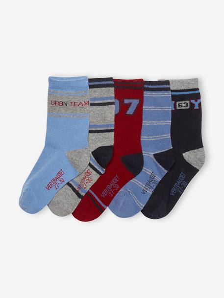oeko-tex-Garçon-Sous-vêtement-Chaussettes-Lot de 5 paires de chaussettes garçon BASICS