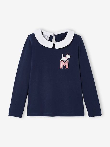 T-shirt manches longues Disney Marie les Aristochats fille Bleu marine 1 - vertbaudet enfant 