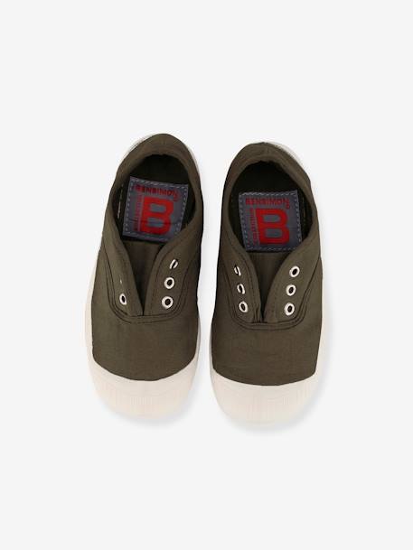 Tennis coton enfant Elly beige+blanc+bleu jean+kaki+marine 15 - vertbaudet enfant 