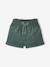 Ensemble 3 pièces bébé fille tee-shirt, short velours et bandeau vert foncé 4 - vertbaudet enfant 