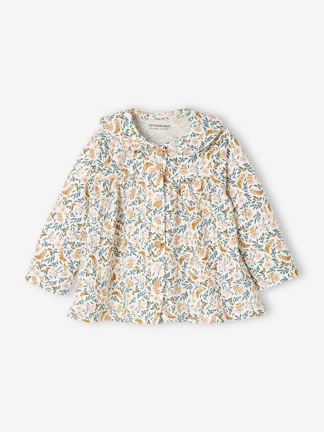 Ensemble 3 pièces bébé fille tee-shirt, short velours et bandeau vert foncé 3 - vertbaudet enfant 