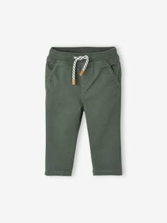 Pantalon en sergé doublé bébé garçon  - vertbaudet enfant