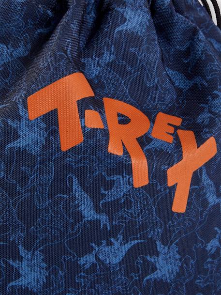 Sac à goûter T-Rex motif dinos garçon dark bleu indigo imprimé 3 - vertbaudet enfant 