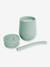 Gobelet d'apprentissage avec paille Mini Cup en silicone Rose blush+Vert sauge 6 - vertbaudet enfant 