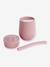 Gobelet d'apprentissage avec paille Mini Cup en silicone Rose blush+Vert sauge 2 - vertbaudet enfant 