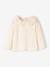 T-shirt bébé col brodé manches longues beige clair+rayé marine+rayé rouge 3 - vertbaudet enfant 