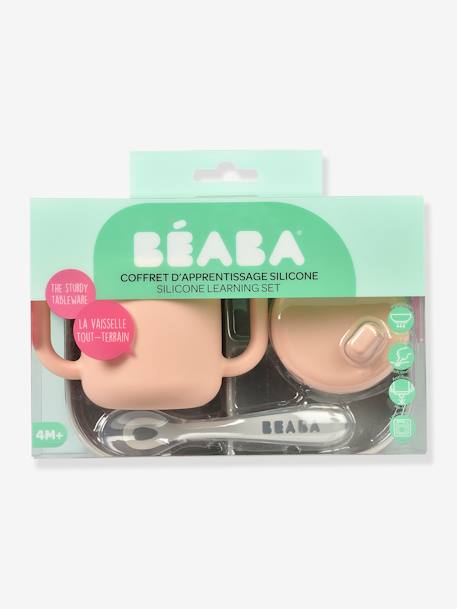 Coffret d’apprentissage 3 pièces BEABA en silicone bleu+rose 9 - vertbaudet enfant 