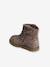 Boots zippés en cuir imprimé bébé fille taupe 3 - vertbaudet enfant 