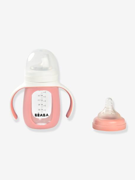 Biberon/tasse d'apprentissage 2 en 1 en verre (210 ml) rose 3 - vertbaudet enfant 