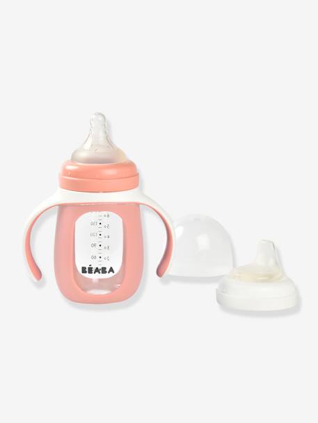 Biberon/tasse d'apprentissage 2 en 1 en verre (210 ml) rose 2 - vertbaudet enfant 