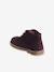 Bottines bébé fille cuir lacées bordeaux 3 - vertbaudet enfant 