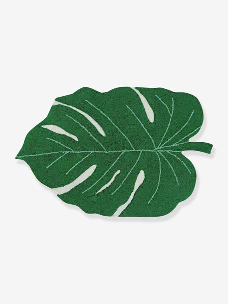 Tapis XL coton lavable Feuille Monstera vert 4 - vertbaudet enfant 