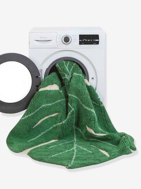 Tapis XL coton lavable Feuille Monstera vert 5 - vertbaudet enfant 