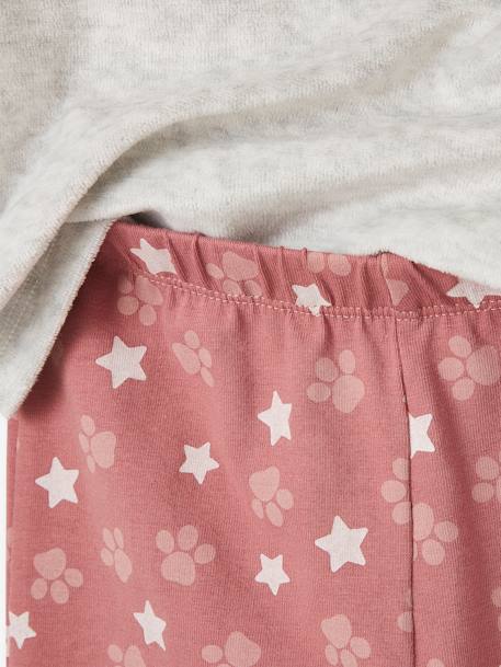 Pyjama fille bi-matière Pat'Patrouille® Gris chiné et rose 4 - vertbaudet enfant 
