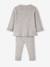 Ensemble bébé mixte gilet pantalon en tricot blanc+gris clair chiné+vert d'eau+vert sauge 13 - vertbaudet enfant 