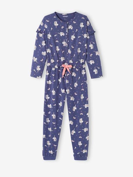 Combi-pyjama licorne fille BLEU MOYEN 3 - vertbaudet enfant 