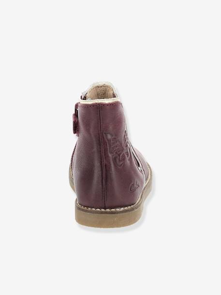Boots en cuir fille Sarmille ASTER® bordeaux+marron+noir 7 - vertbaudet enfant 