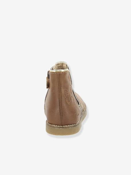 Boots en cuir fille Sarmille ASTER® bordeaux+marron+noir 17 - vertbaudet enfant 