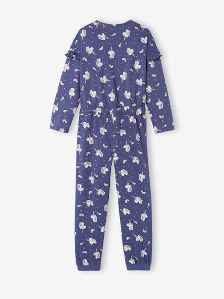 Combi-pyjama licorne fille BLEU MOYEN 4 - vertbaudet enfant 