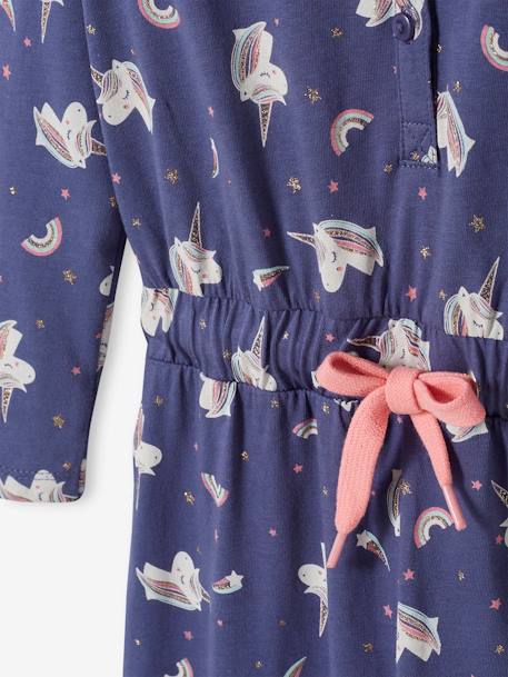 Combi-pyjama licorne fille BLEU MOYEN 5 - vertbaudet enfant 