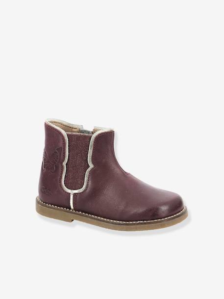 Boots en cuir fille Sarmille ASTER® bordeaux+marron+noir 3 - vertbaudet enfant 