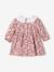 Robe romantique bébé col en broderie anglaise rose imprimé 2 - vertbaudet enfant 